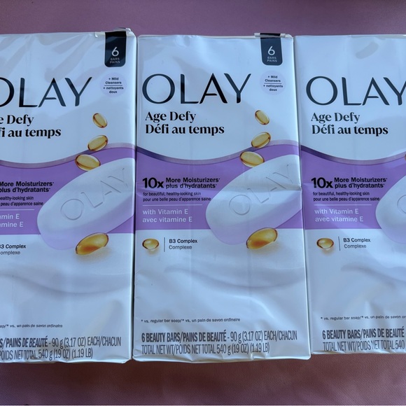 OLAY Other - OLAY Age Defy Beauty Bars - White & Purple Accents Bundle of 3